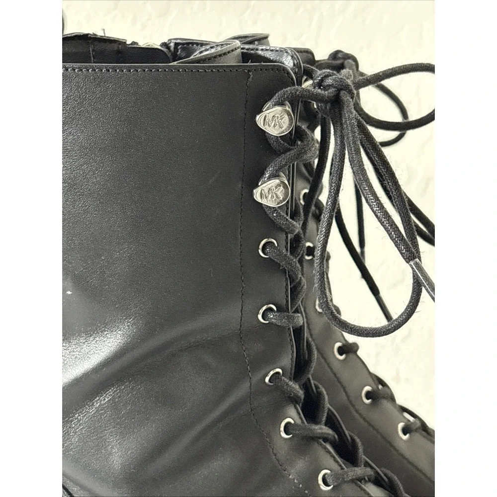 MICHAEL Michael Kors Bryce Leather Combat Boots size 10